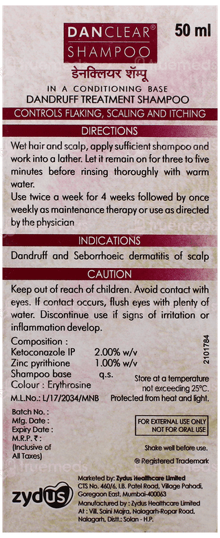 Danclear Shampoo 50Ml